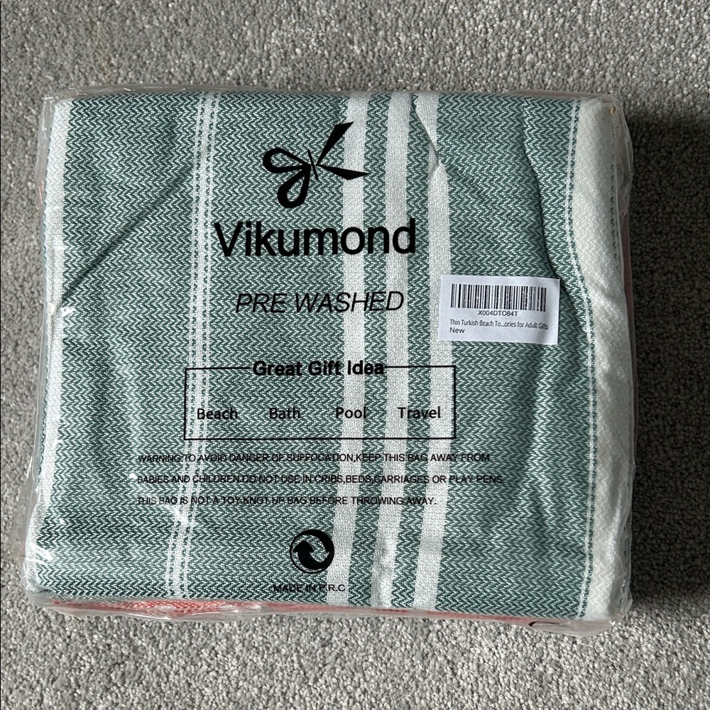 🔥🆕🔥 Vikumond Pre-Washed Turkish Towels - Set of 4 - 100% Cotton